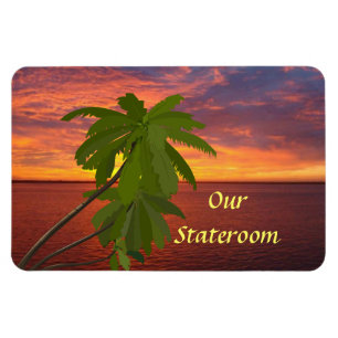 Tropical Sunset Stateroom Door Marker Magnet