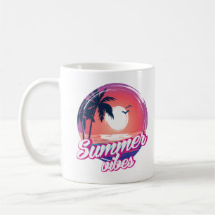 Tropical Sunset Summer Vibes  Coffee Mug