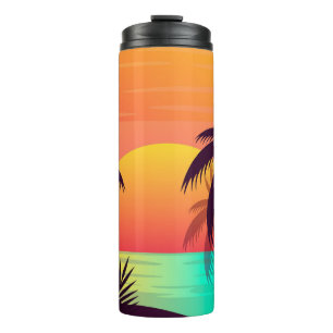 Tropical Sunset thermal tumbler