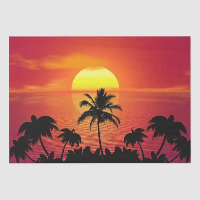Tropical Sunset Tissue Paper (Front)