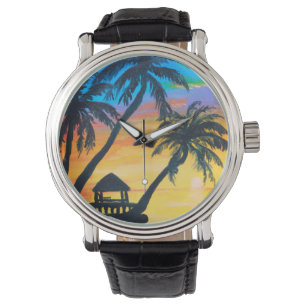 tropical sunset watch