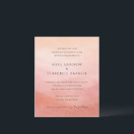 Tropical Sunset Watercolor Elegant Wedding Invite<br><div class="desc">This design is part of a modern romantic wedding collection that captures the warmth of golden hour with a soft,  tropical sunset color palette.  The desaturated earthy hues paired with simple yet elegant typography keep the design refined and timeless,  making it ideal for both classic and contemporary wedding aesthetics.</div>