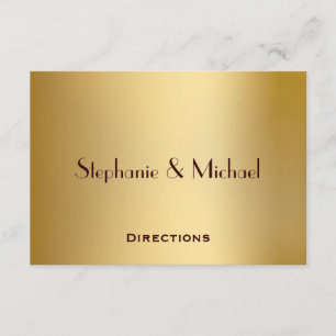 Tropical Sunset Wedding Directions Card