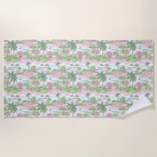 Tropical Sunshine Warms The Soul Beach Towel