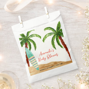 Tropical Surf Baby On Board Baby Shower Favour Bags