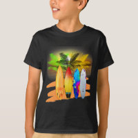 Tropical Surfboard Hawaii Beach Souvenir Surfing