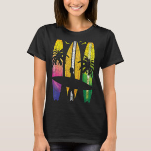 Tropical Surfboard Surfer Ocean Water Sport Surfin T-Shirt