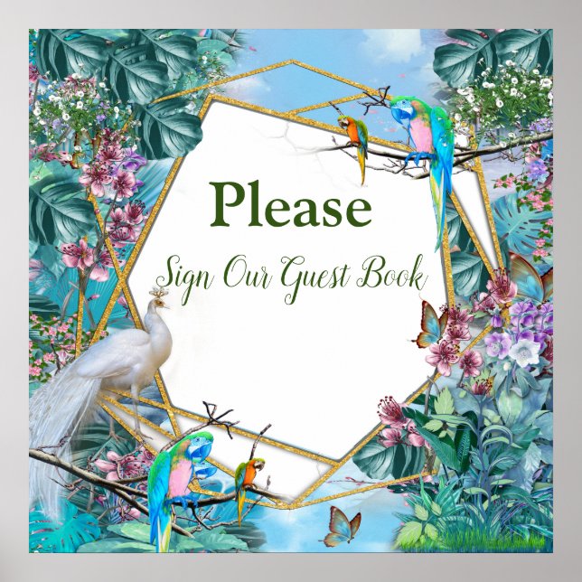 Tropical Surreal Landscape Poster (Front)