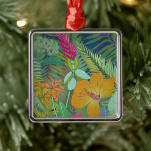Tropical Tapestry II Metal Tree Decoration