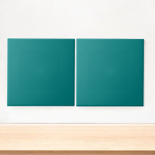 Tropical Teal Minimalist Spring & Summer Style Tile