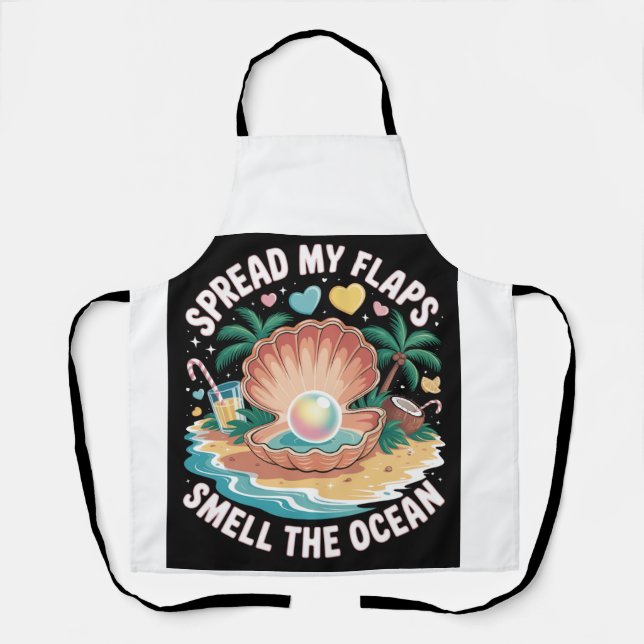 Tropical Tease  Spread My Flaps, Smell the Ocean  Apron (Front)