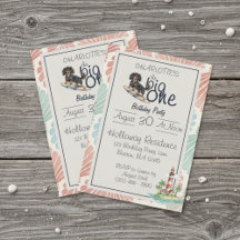 Tropical The Big One Surf Dachshund Birthday