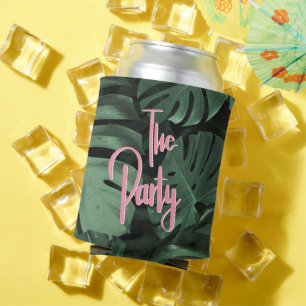 Tropical Theme Bridal Bachelorette Party Can Cooler