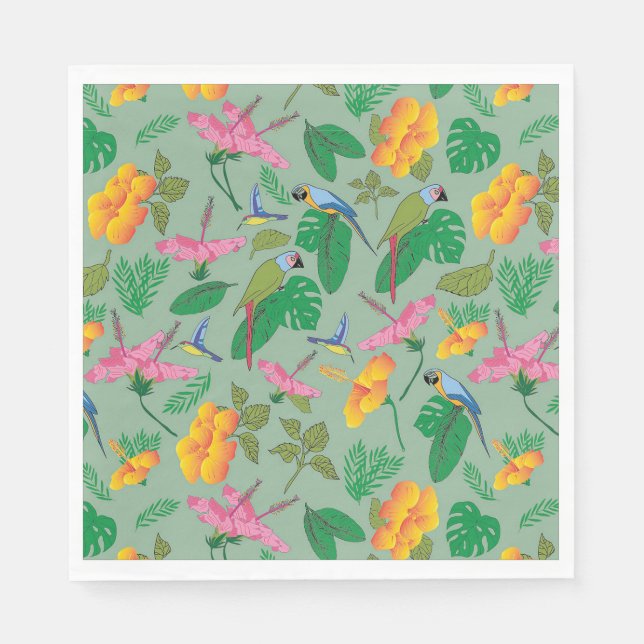 Tropical Theme Paper Napkin (Front)