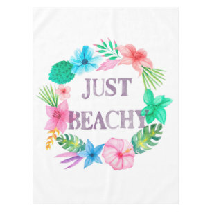 Tropical Theme Tablecloth Beach House Florida Home