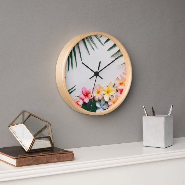 Tropical-theme Wall Clock (Office)