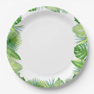 Tropical Themed Paper Plate