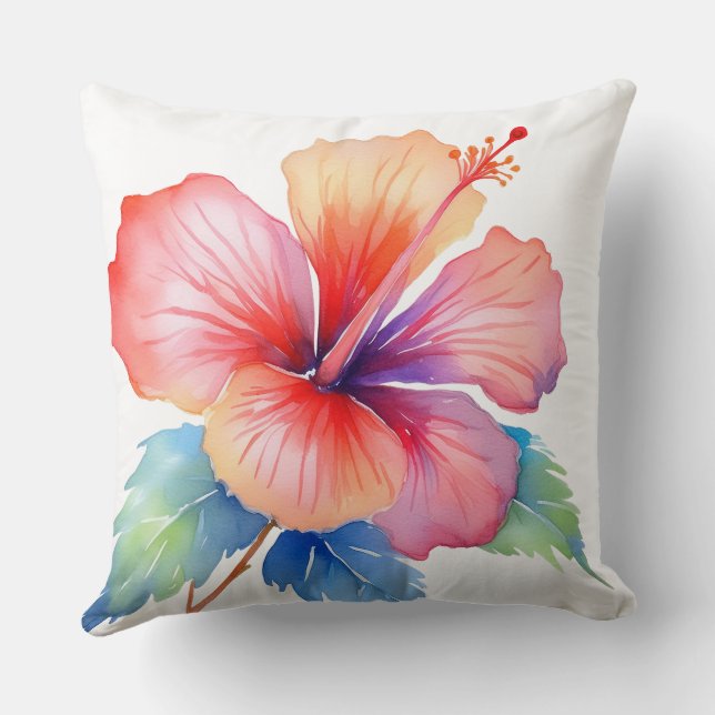Tropical throw pillow (Back)
