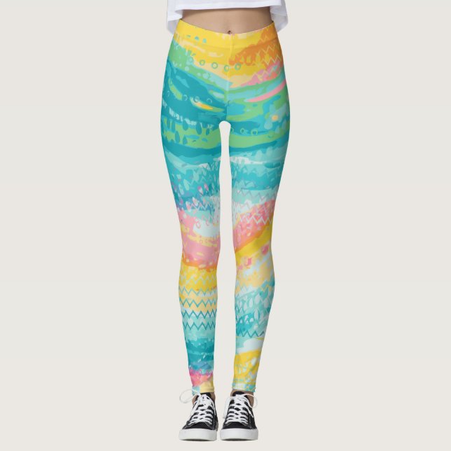 Tropical Tide Pool Dreams Leggings (Front)