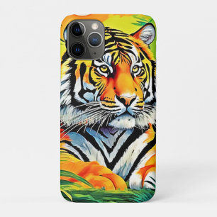 Tropical Tiger Art Case-Mate iPhone Case