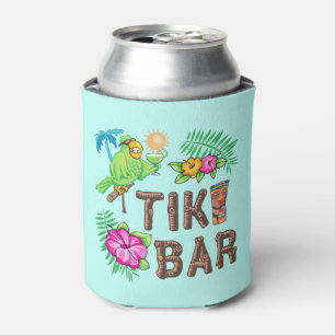 TROPICAL TIKI BAR CAN COOLER