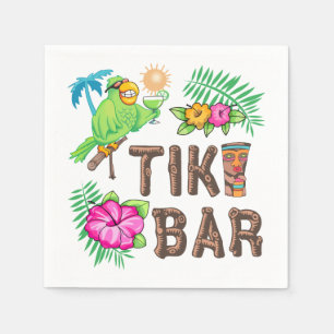 TROPICAL TIKI BAR NAPKIN