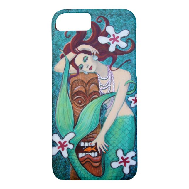 Tropical Tiki Mermaid iPhone 7 case (Back)