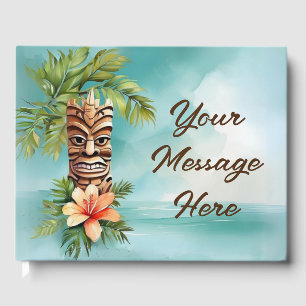 Tropical Tiki Party Guest Book