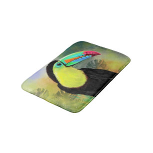 Tropical Toco Toucan Bath Mat