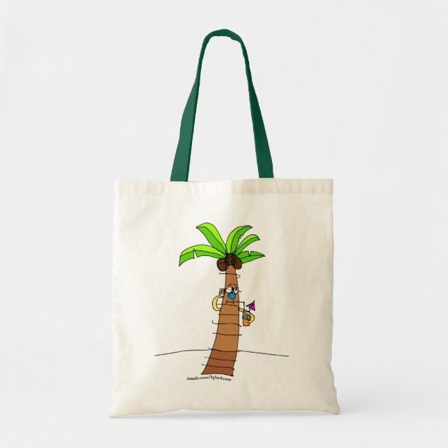 Tropical Tote Tree and Drink Bag (Front)