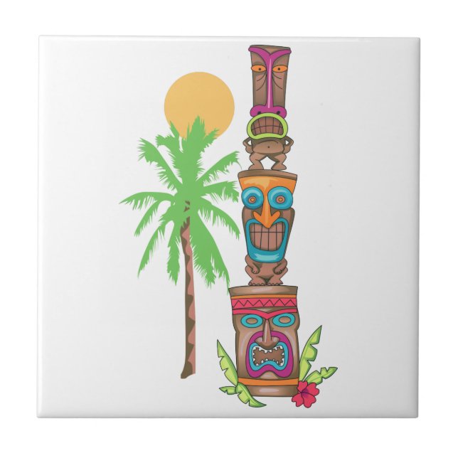 Tropical Totem Scene Tile (Front)