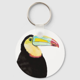 Tropical Toucan Bird Key Ring