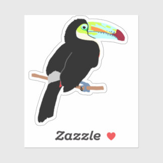 Tropical Toucan Bird Phone Case or Laptop Sticker