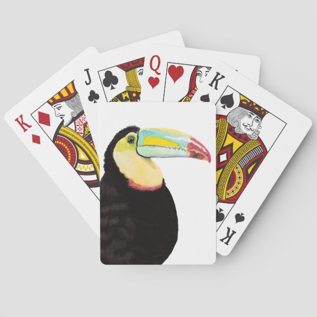 Tropical Toucan Bird Playing Cards (Back)