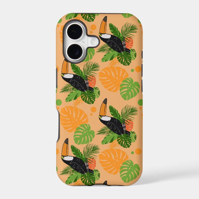 Tropical Toucan Bird Seamless Pattern (Back)