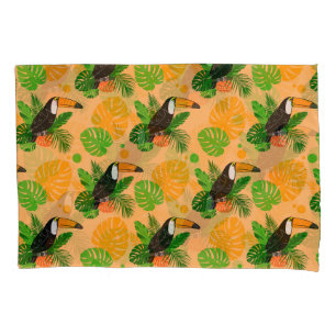 Tropical Toucan Bird Seamless Pattern Pillowcase