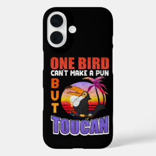 Tropical Toucan Bird Vintage Funny Toucan Bird Pun iPhone 16 Case