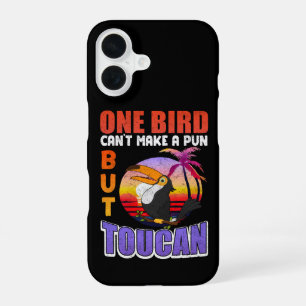 Tropical Toucan Bird Vintage Funny Toucan Bird Pun iPhone 16 Case