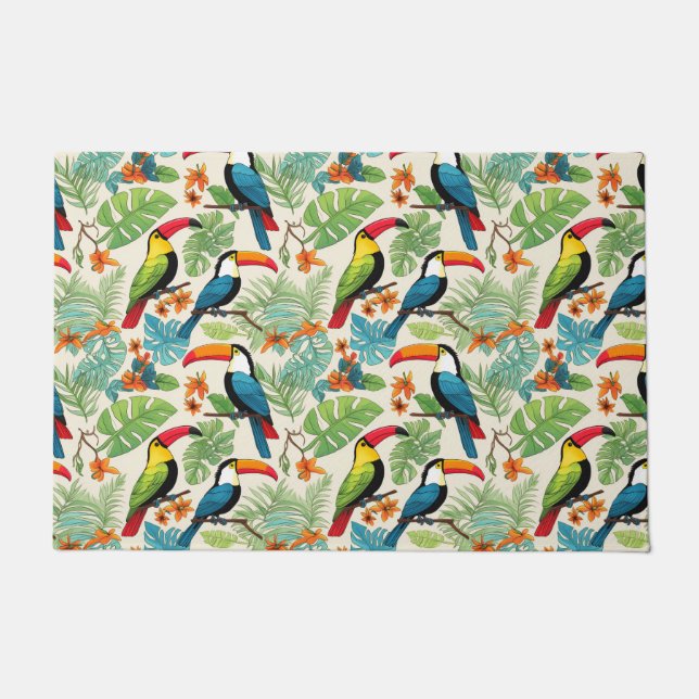 Tropical Toucan Canopy Doormat (Front)