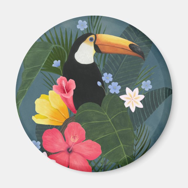 Tropical Toucan in the Wilderness Magnet (Front)