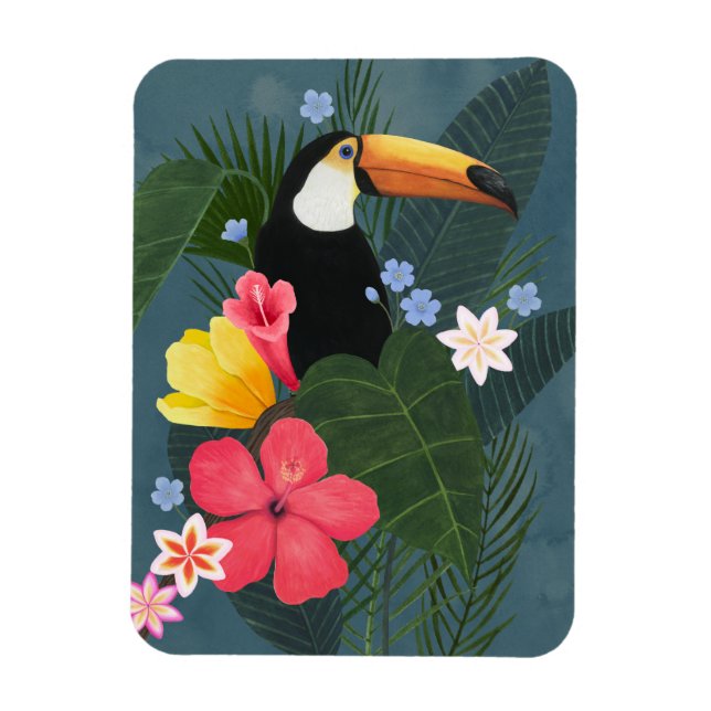 Tropical Toucan in the Wilderness Magnet (Vertical)