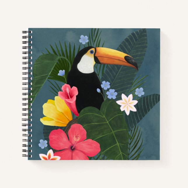 Tropical Toucan in the Wilderness Notebook (Front)