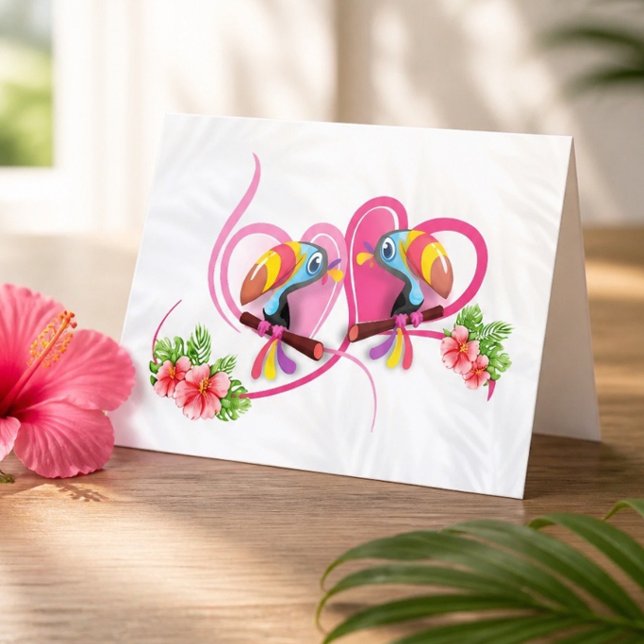 Tropical Toucan Love Greeting Card (Creator Uploaded)