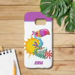 Tropical Toucan Personalised<br><div class="desc">Here's a fun phone case for your Samsung Galaxy S7 cell phone featuring a smiling and colourful Toucan.  Personalise it prior to placing it into your shopping cart.</div>