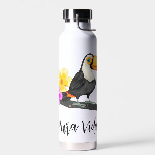 Tropical Toucan Pura Vida Water Bottle
