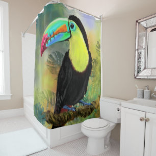 Tropical Toucan Shower Curtain