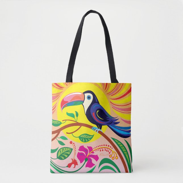Tropical Toucan Sun Tote Bag (Front)