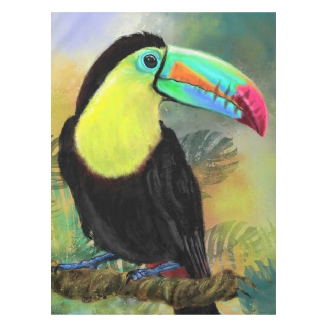 Tropical Toucan Tablecloth (Front)