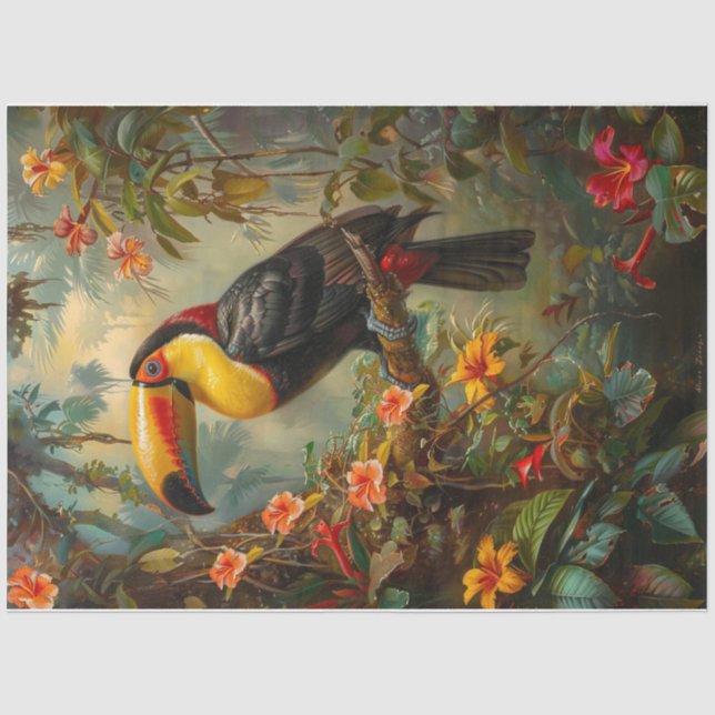 Tropical Toucan  Tissue Paper (Front)