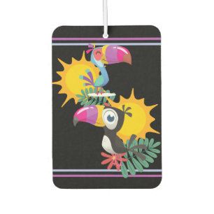 Tropical Toucans Double Sided Car Air Freshener